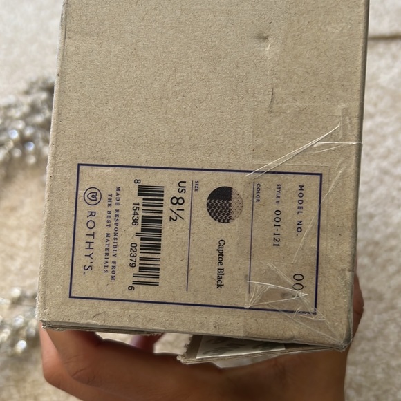 NWT Rothy’s Captoe Black Flats - Picture 6 of 9